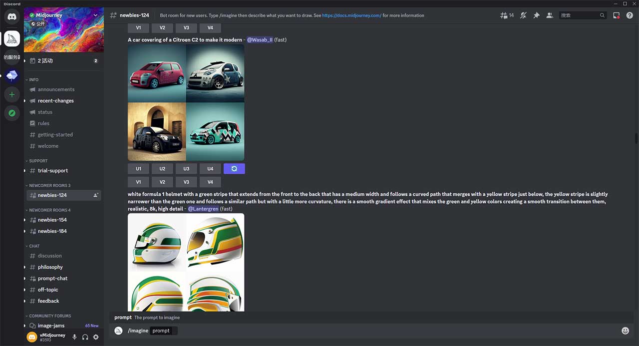 Discord Midjourney Bot