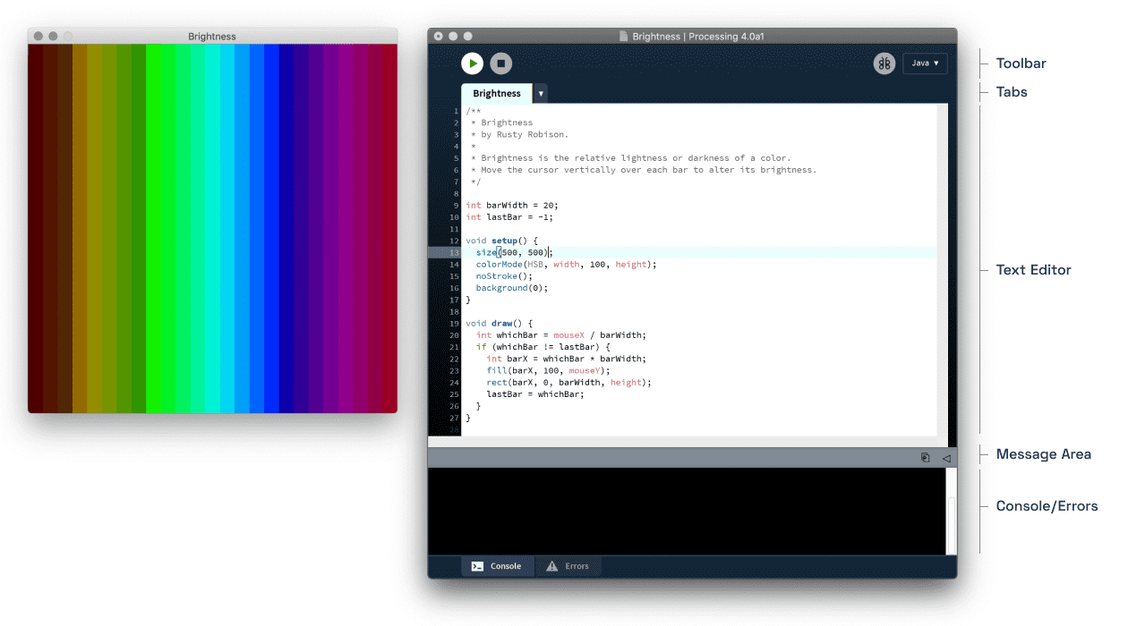 Processing ide